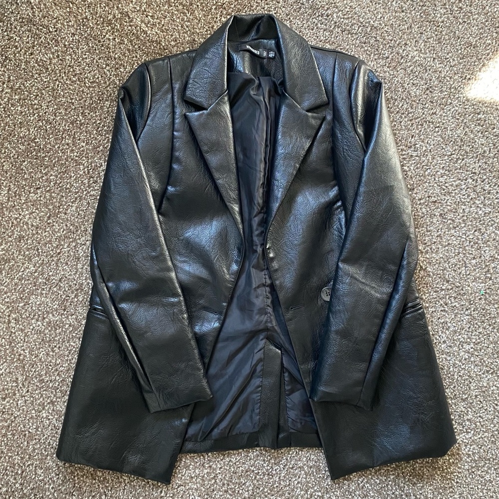 Leather Blazer